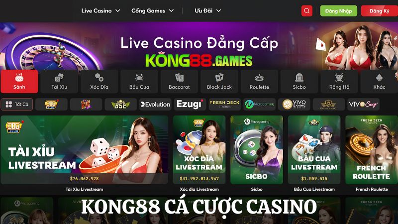 KONG88 Cá cược casino