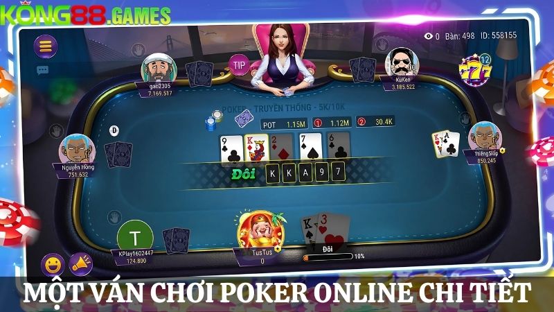 Chi tiết Poker online KONG88 